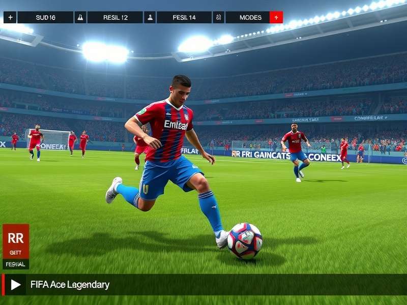 RR FIFA Ace Legendary gameplay screenshot showing realistic football action
